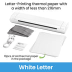 Phomemo M08F A4 Thermal Printer Portable Wireless Bluetooth Printer for Tattoo Stencils Compatible with Phone PC
