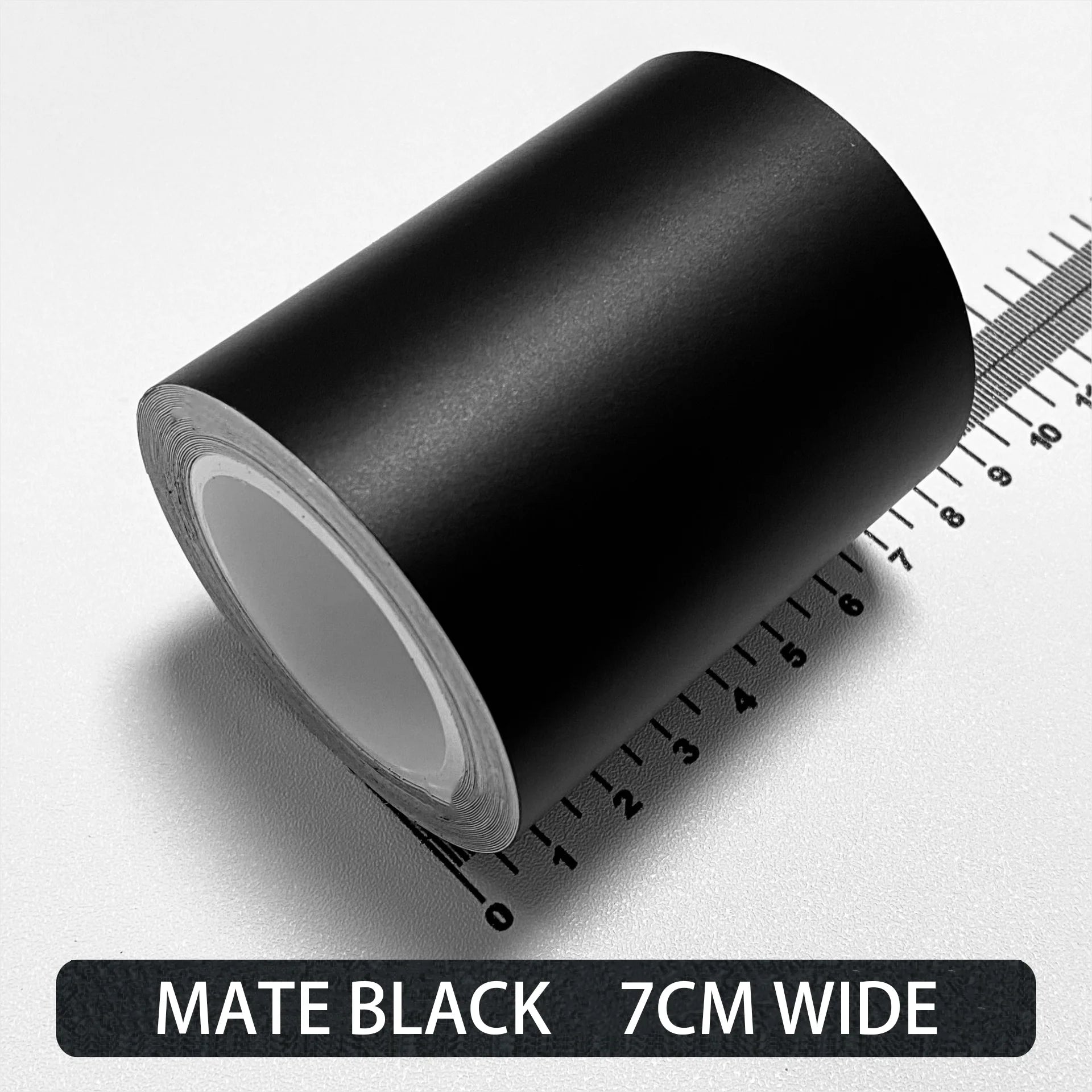 Carbon Fiber Automotive Adhesive Tape Roll Matte Black Protective Car Film Self-Adhesive Film 3D Vinyl Car Film Accessories