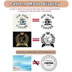 Custom Self-Inking Stamp With Your Own Logo,Photosensitive Ink / Rubber Stamp,Personalize Your Logo Multiple Ink Color Option