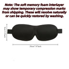 3D Sleep Mask Blindfold Sleeping Aid Soft Memory Foam Eye mask for Sleeping Travel Blockout Light Slaapmasker Eye Cover