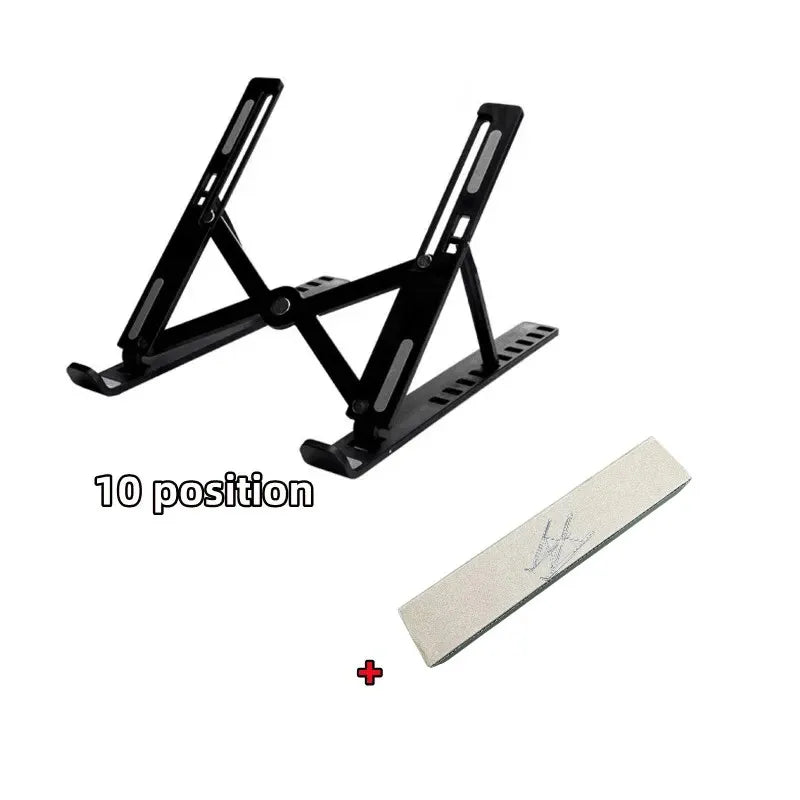 Adjustable Laptop Stand — Foldable, 10-Position Tilt