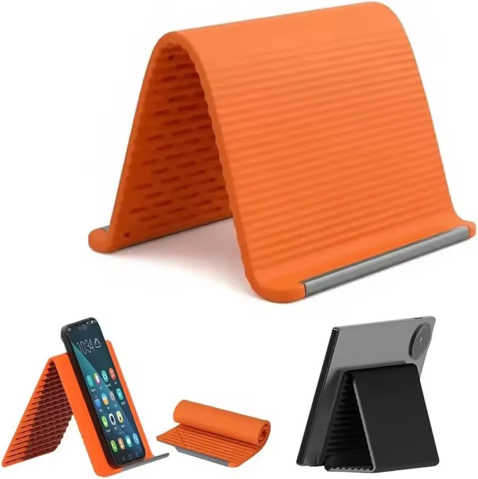 Flexible Phone & Tablet Stand — Foldable Desk Holder