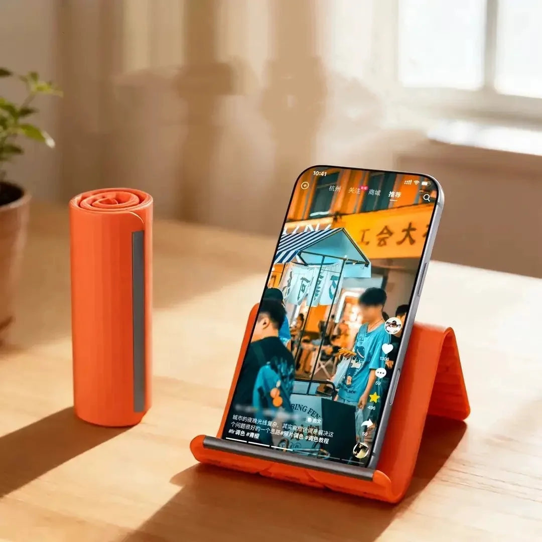 Flexible Phone & Tablet Stand — Foldable Desk Holder