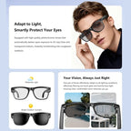 Lenovo AI Smart Glasses 8K HD Photochromic Multifunction Bluetooth Calling Voice Assistant Music Player Translate Camera HOT