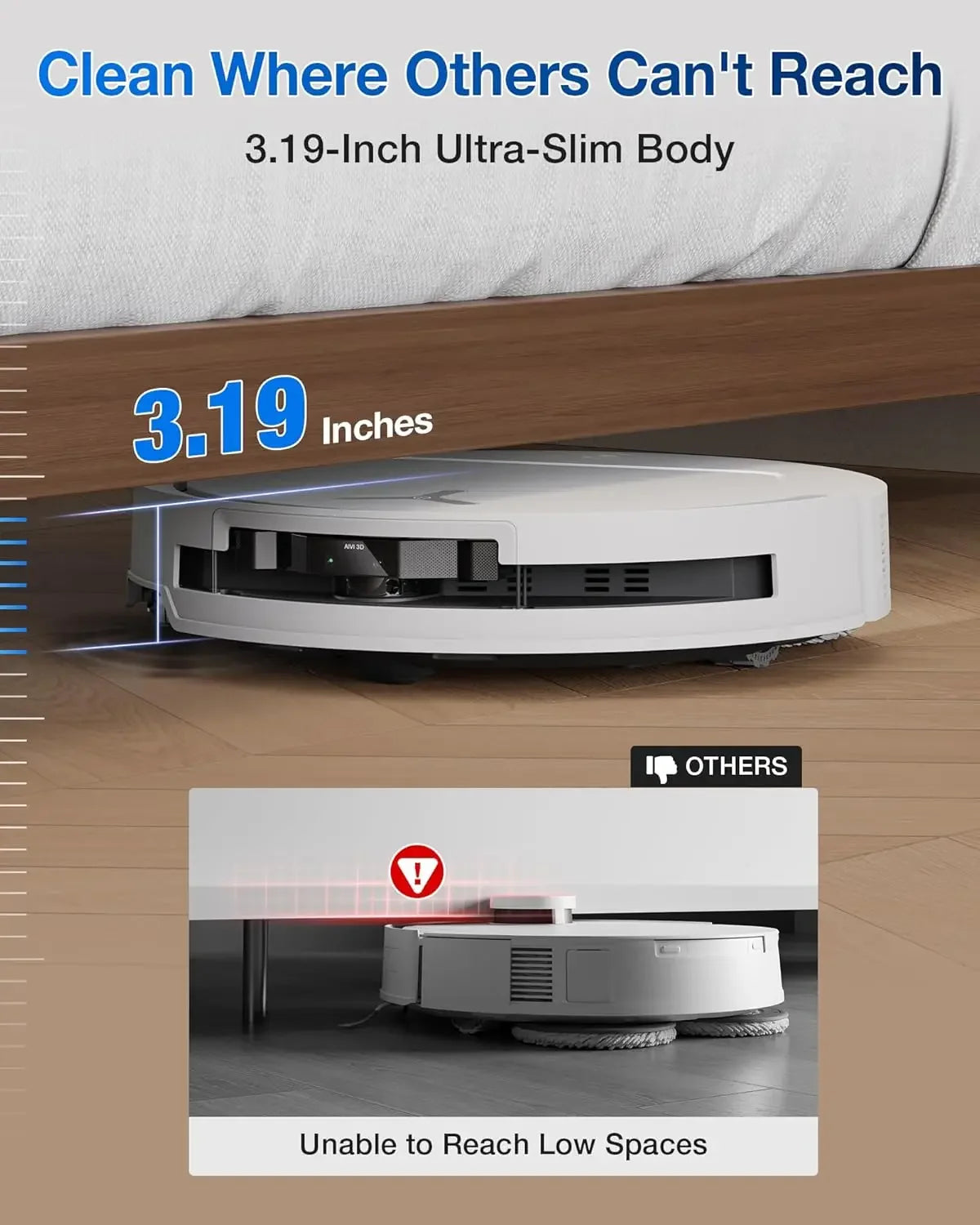 Ecovas X8 Pro Smart Robot Vacuum Cleaner Aspirapolvere Aspirateur Staubsauger LDS Navigation for Household Cleaning EU for