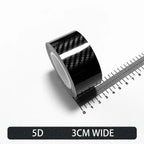 Carbon Fiber Automotive Adhesive Tape Roll Matte Black Protective Car Film Self-Adhesive Film 3D Vinyl Car Film Accessories