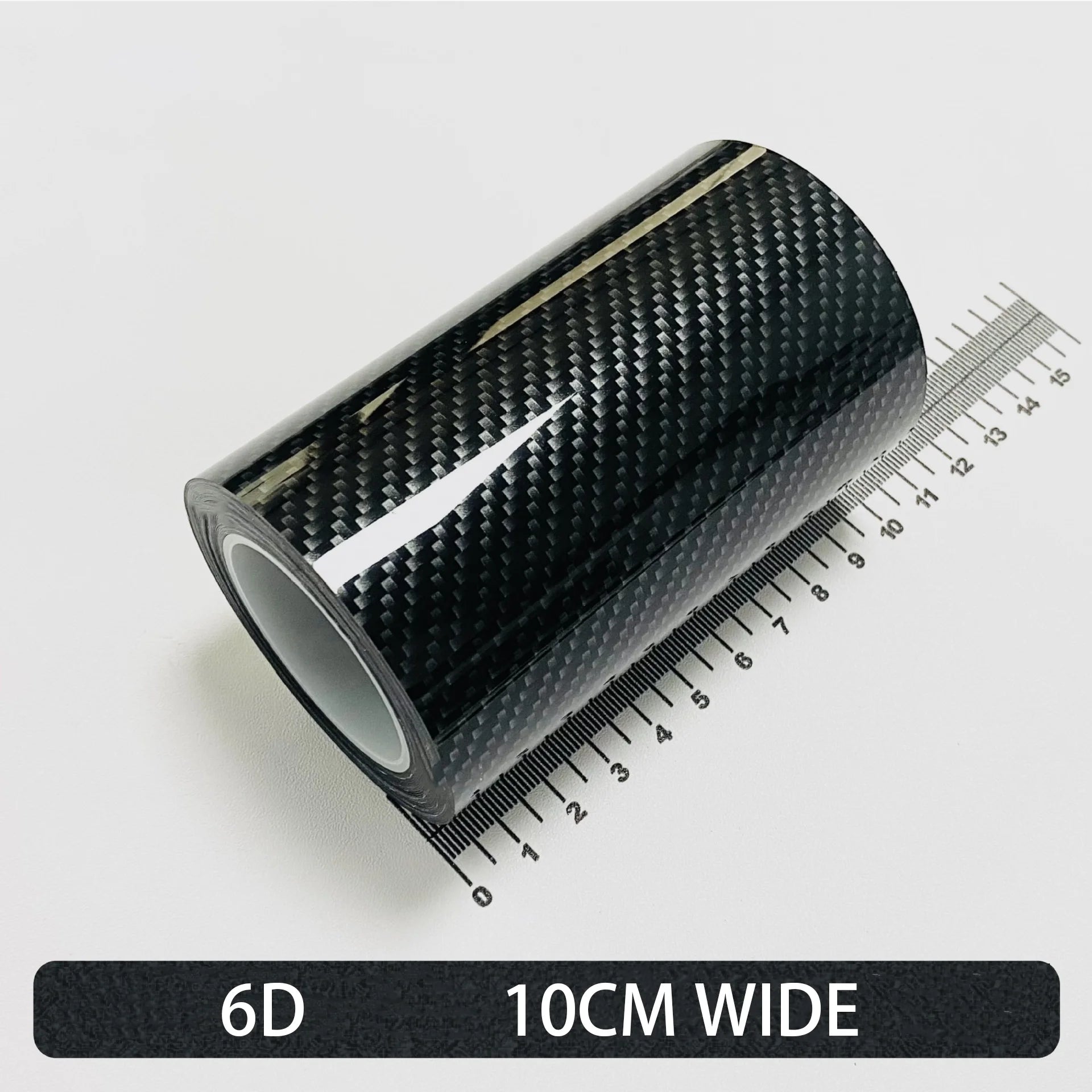 Carbon Fiber Automotive Adhesive Tape Roll Matte Black Protective Car Film Self-Adhesive Film 3D Vinyl Car Film Accessories