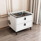 Modern Wooden Bedside Table — Drawer Storage Nightstand