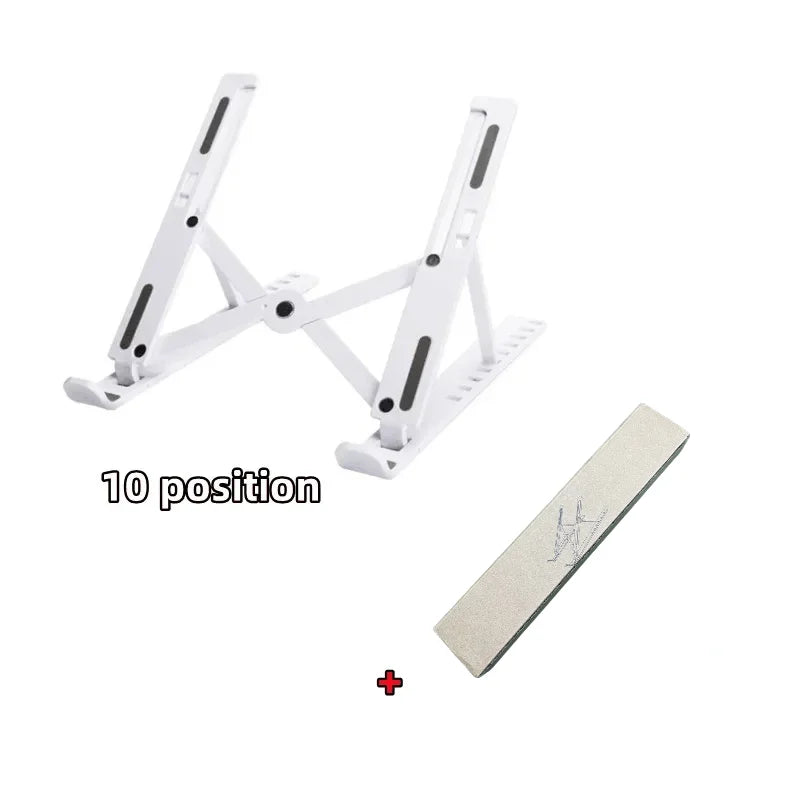 Adjustable Laptop Stand — Foldable, 10-Position Tilt