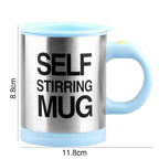 Mug 400ml Electric Mixing Cup Lazy Automatic Self Stirring Coffee Milk Drink Mug Blender Stainless Steel with Lid Gift Box