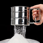 HILIFE Pastry Baking Tools Bakeware Baking Icing Sugar Shaker Powder Flour Mesh Sifter Cup Stainless Steel Sieve Cup