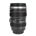 1pc SLR Lens Cup Camera Camera Lens Model Stainless Steel Casual Cup with Lid Coffee Mug White Black Coffee Mugs Creative Gift