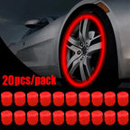 Luminous Valve Caps Fluorescent Night Car Tire Valve Caps Motorcycle Bike Glowing Decor Wheel Nozzles Tyre Cap Car Accessories