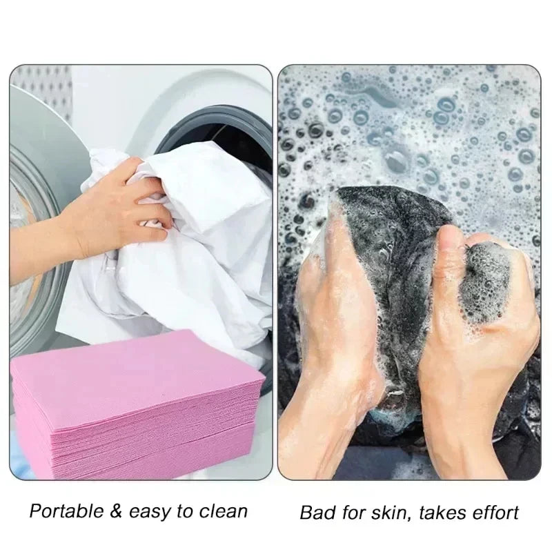 30-150PCS  Laundry Tablets Concentrated Washing Powder Laundry Soap Washing Machine Clothing Strong Cleaning Sheets Detergent