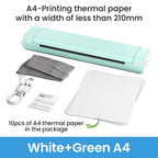 Phomemo M08F A4 Thermal Printer Portable Wireless Bluetooth Printer for Tattoo Stencils Compatible with Phone PC