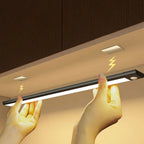 LED Cabinet Light Type C Rechargeable Motion Sensor Night Lights for Kitchen Wardrobe Cabinet Lighting 10cm/20cm/30cm/40cm/50cm