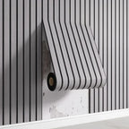 3D Grille Waterproof Self-Adhesive Wall Panels,Stick Wall , Modern Textured PVC Interior Design, Easy Install Home Decoration