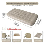 Interior Air Mattress Glamping Mats PVC Inflatable Sleeping Mattress Luxury 2 Person Camping Bed Mat Built-in Pump Thicken Mat