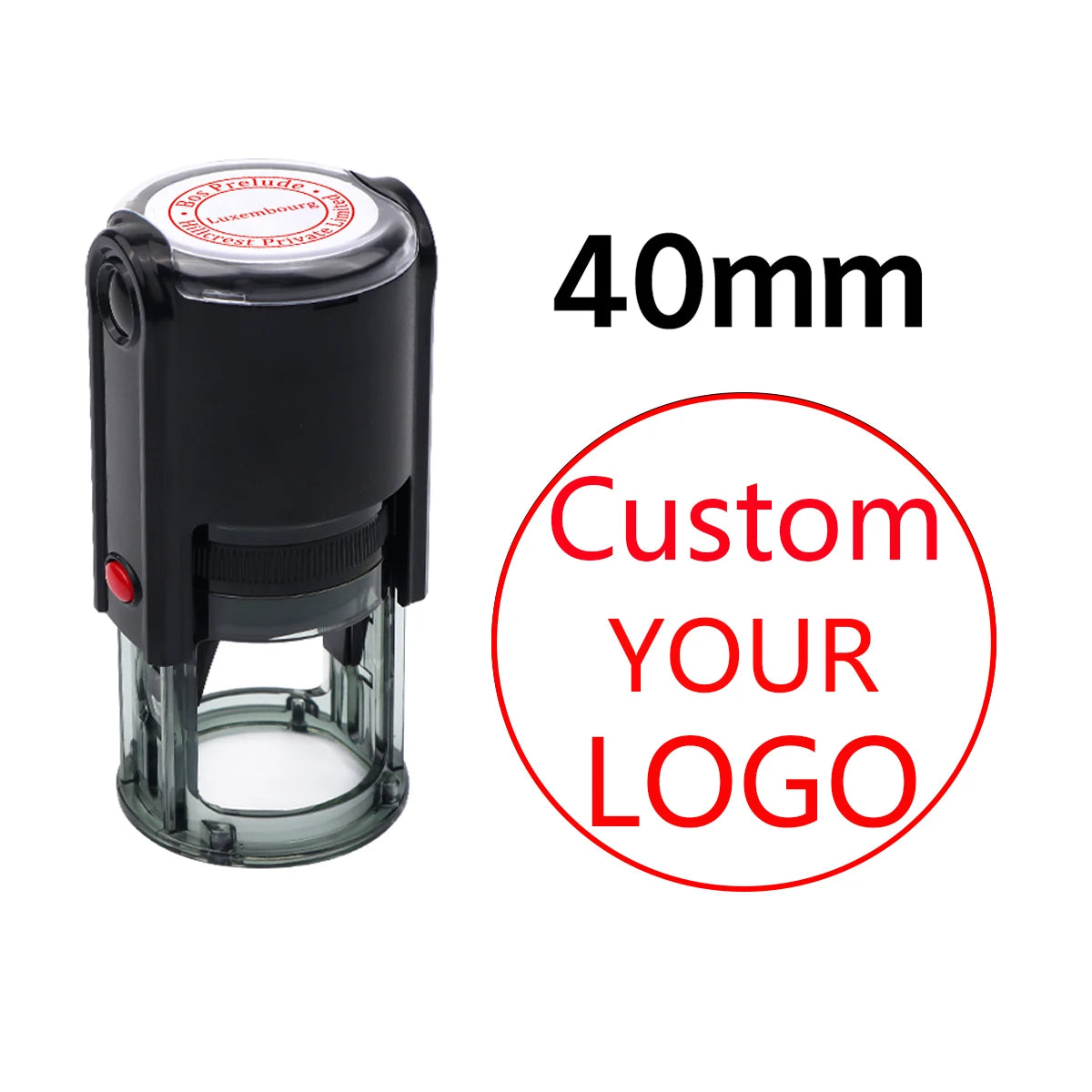 Custom Self-Inking Stamp With Your Own Logo,Photosensitive Ink / Rubber Stamp,Personalize Your Logo Multiple Ink Color Option