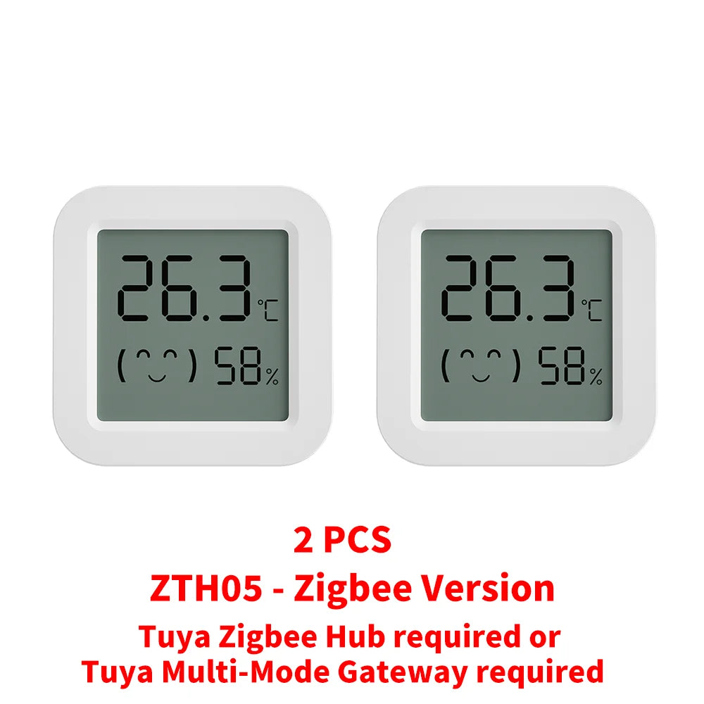 Zigbee2MQTT Tuya Temperature Humidity Sensor Thermometer Hygrometer Require Hub work with Tuya Smart Alexa Yandex Home Assistant