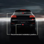 24V 12V Laser Projector Lens Motorcycle Taillight Car Fog Lamp Brake Signal Light Rear Warning Decorative Moto Bike Accessories