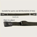 Traceless Invisible Elastic Belt for Women and Men - Jeans Pants Waistband