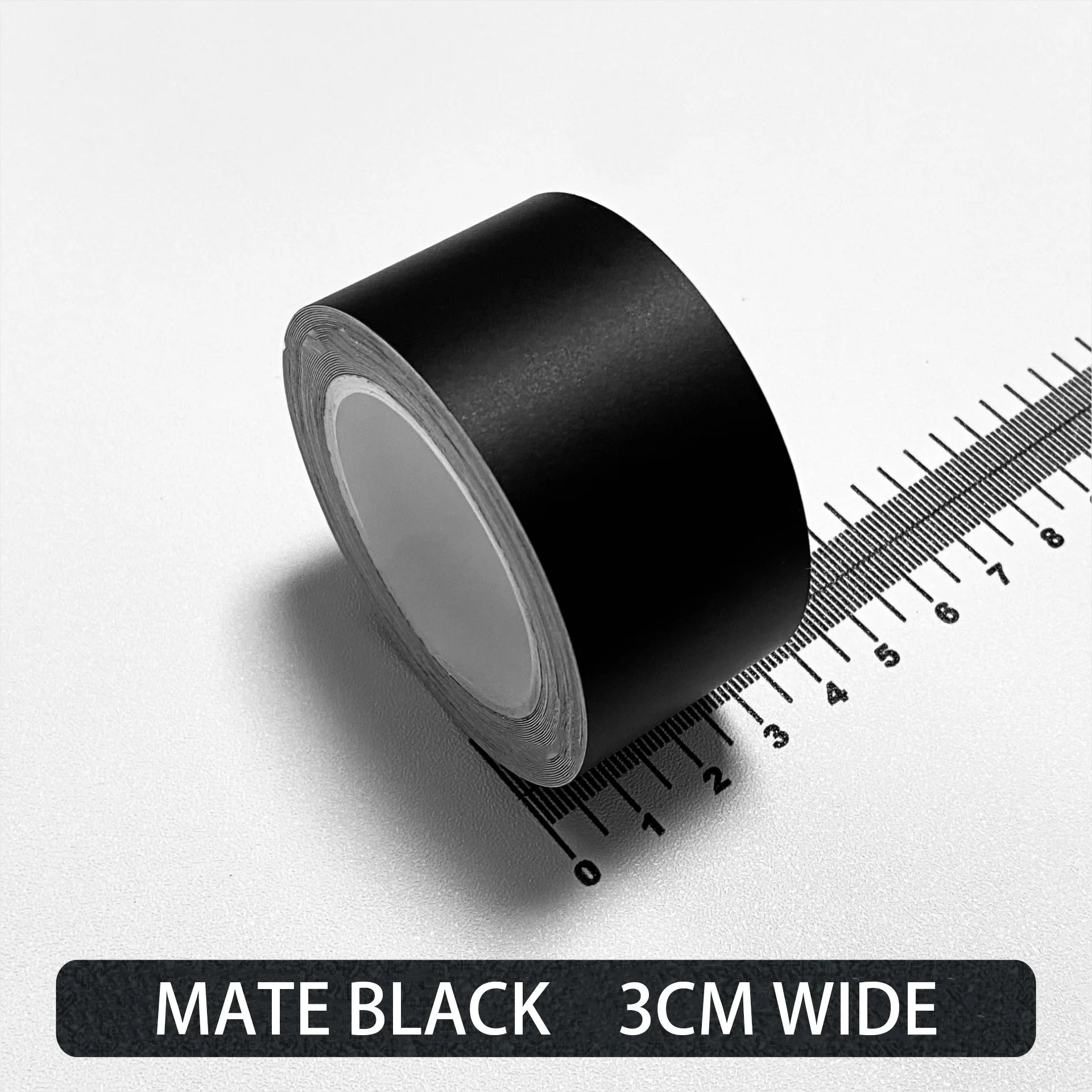 Carbon Fiber Automotive Adhesive Tape Roll Matte Black Protective Car Film Self-Adhesive Film 3D Vinyl Car Film Accessories