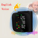Wrist Type Blood Pressure Monitor LED Display Fast Measurement Digital Tensiometer BP Tonometer Heart Rate USB Rechargeable