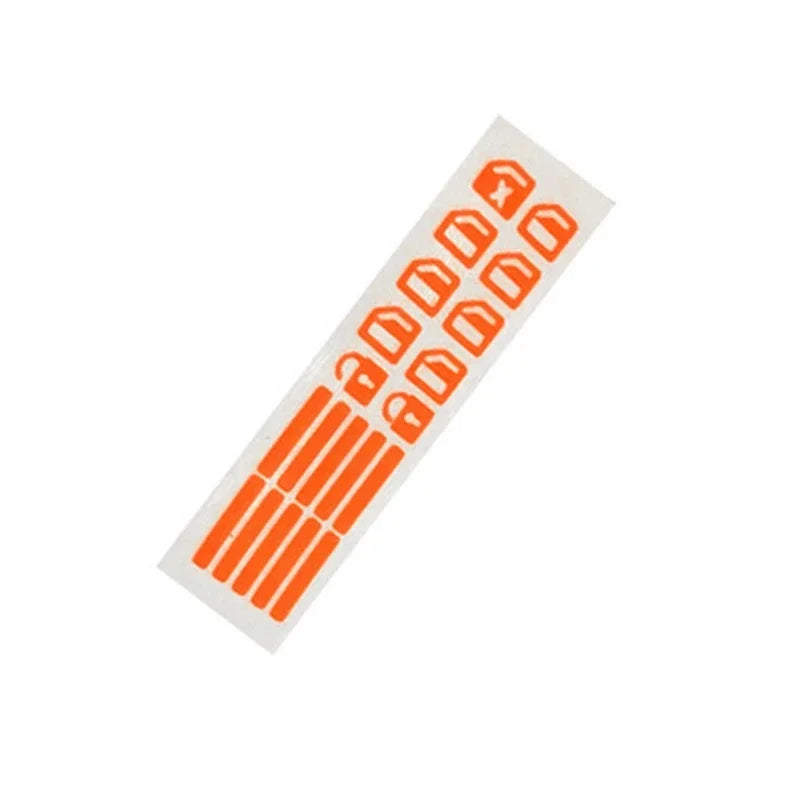 18Pcs/set Car Luminous Door Window Lift Button Stickers Car Windows Control Panel Decals Car Interior Sticker Auto Accessories