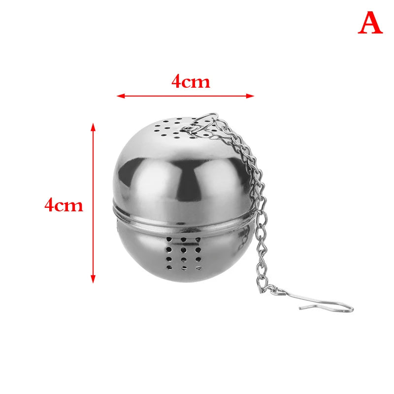 Stainless Steel Ball Tea Leaking Ball Tea Leaking Mesh Filter Tea Strainer Tea Maker With Rope Chain Kitchen Tools