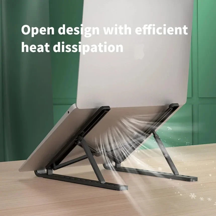 Adjustable Laptop Stand — Foldable, 10-Position Tilt