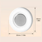 3pcs No Drill Magnetic Remote Holder - Wall Mount for TV/AC/DVD Remotes, White Space-Saving Design