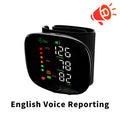 Wrist Type Blood Pressure Monitor LED Display Fast Measurement Digital Tensiometer BP Tonometer Heart Rate USB Rechargeable
