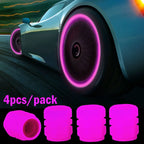 Luminous Valve Caps Fluorescent Night Car Tire Valve Caps Motorcycle Bike Glowing Decor Wheel Nozzles Tyre Cap Car Accessories