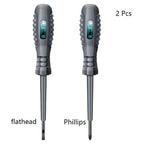 Multifunctional Electrician Test Screwdriver AC Non-contact Induction Test Pen Voltage Tester 70-600V Red Green Induction Lights