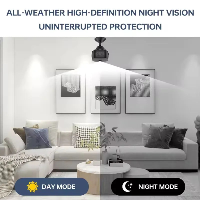 1080p Mini WiFi Camera — Night Vision & Motion Detect
