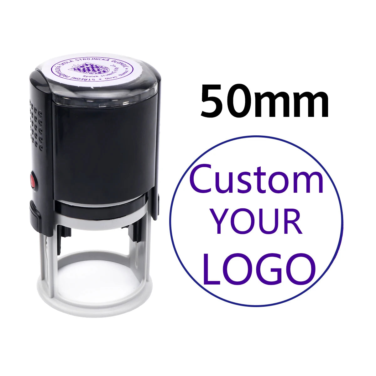 Custom Self-Inking Stamp With Your Own Logo,Photosensitive Ink / Rubber Stamp,Personalize Your Logo Multiple Ink Color Option
