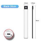 LED Cabinet Light Type C Rechargeable Motion Sensor Night Lights for Kitchen Wardrobe Cabinet Lighting 10cm/20cm/30cm/40cm/50cm