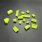 16Pcs/set Universal Anti Dustproof Notebook Port Plug Silicone Protector USB Elastic Laptop Computer Cover Stopper