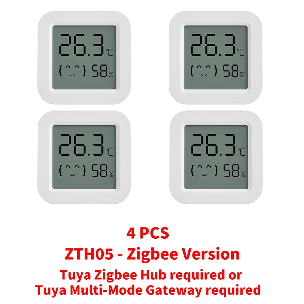 Zigbee2MQTT Tuya Temperature Humidity Sensor Thermometer Hygrometer Require Hub work with Tuya Smart Alexa Yandex Home Assistant