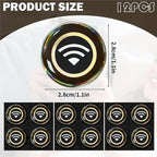 FULL-Radiation Blocker Emf Stickers 12 Pcs For Cell Phone, For Cell Phone, Emf Blocker