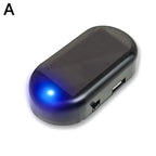 1/2Pcs Car Fake Security Light Solar Powered Simulated Dummy Alarm Wireless Warning Lamp LED Flashing Anti Theft Caution Lamp