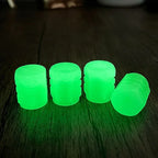 Luminous Valve Caps Fluorescent Night Car Tire Valve Caps Motorcycle Bike Glowing Decor Wheel Nozzles Tyre Cap Car Accessories