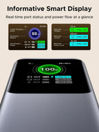 UGREEN Nexode Power Bank 20000mAh 165W with Built-in USB C Cable Laptop Travel Portable Charger,Fast Charging for iPhone 17/16