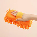 【DM】Microfiber Car Washer Sponge Cleaning Car Care Detailing Brushes Washing Towel Auto Gloves Styling Accessories