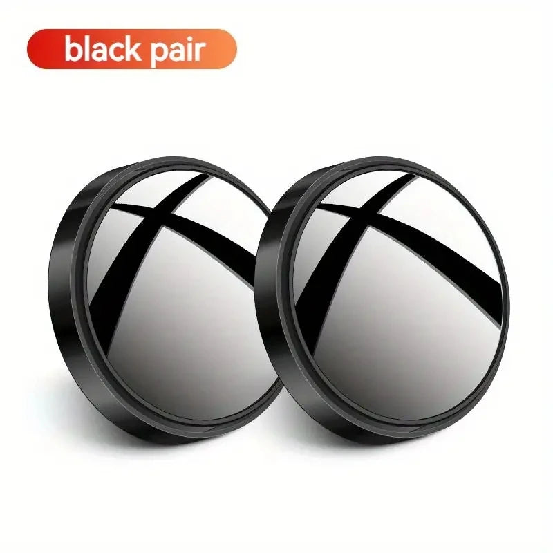 A pair of 360-degree adjustable wide-angle blind spot mirrors, reversing mirrors, and rearview mirrors