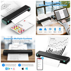 Mini Wireless Thermal Label Printer — Bluetooth Mobile Print