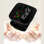 Wrist Type Blood Pressure Monitor LED Display Fast Measurement Digital Tensiometer BP Tonometer Heart Rate USB Rechargeable