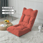 Foldable Floor Lounge Chair High Back Chair for Bay Window/Bedroom Removable Washable Tatami Seat Versatile Ottoman for Reading