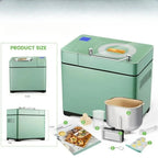 l 2.2LB Large Bread Maker - Dual Heaters, 17 In 1 Gluten Free Bread Maker, Pizza Dough, Jam, Automatic Nut Dispenser L